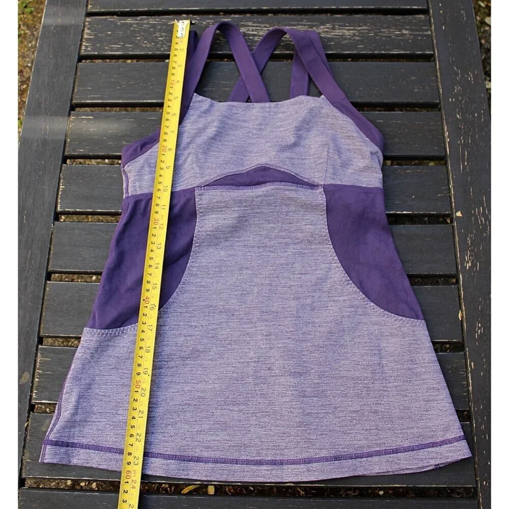 Lululemon sz 8 - Chataranga Tank in Concord Grape (Purple) - Luxtreme Cross Back